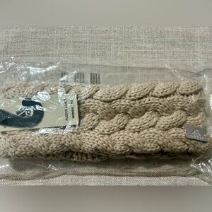 Adidas Tan Cable Knit Headband NWT